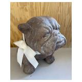 Large Bull Dog Figural Statue
