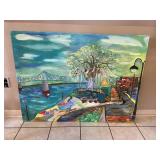 Colorful Owensboro KY Riverfront Original Art Work
