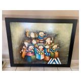 Vintage J Roybal Musicians Framed Art Print