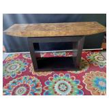 Modern Wood Sofa Table Square Base