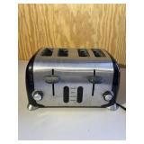 Food Network Brand Toaster Black & Silver