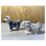 Set of 2 Animal Creamers Cow & Bunny Rabbit