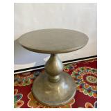 Modern Round Pedestal Style Accent Table