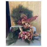 Tote Of Christmas Wreaths Garland Etc