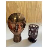 Eagermann Cut Glass Votive & Face Decor