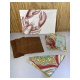 Lobster Dinner Paper & Cloth Napkins Set