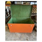 Extra Large Orange Metal Utility Storage Container