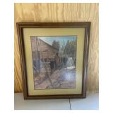 Old Log Cabin Framed Print