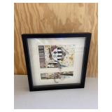 Abstract Lady Art Print Black Frame