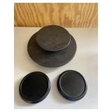 Set of Round Display Stands