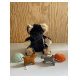 Vintage Fur Teddy Bear & Home Decor