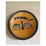 African Safari Theme Zebra Plate