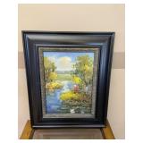 Nature Scene Print with Heavy Black Frame