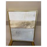Abstract Wall Art Gold Frame