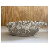 Louisville Stoneware Derby Race Horse Art Bowl