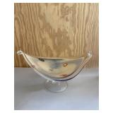 Unique Abstract Art Glass Bowl Decor