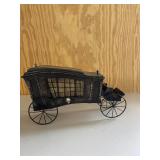 Black Old Vintage Hearse Halloween Decor