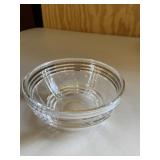 Clear Cut Glass Bowl