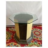 Another Two Tone Hexagon Table Glass Top