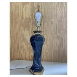 Black Lamp Gold Accent  No Shade