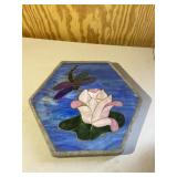Flower Dragonfly Garden Patio Stepping Stone