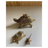 Bombay 3 Piece Vintage Turtle Desk Set
