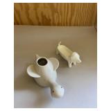 Pier 1 Turtle Planter & Small Dog Trinket Tray