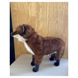 Ditz Red Fox Foot Stool Stuffed Animal Realistic