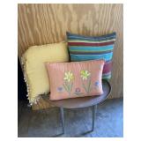 Group of 3 Colorful Pillows