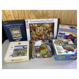 Wood Puzzles & Puzzle Sorter Group Lot