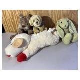 Stuffed Animals Group Lot Inc Lamb & Bunny