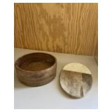 Wood Bowl & Cutting Board Set