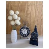Clock Fingers Crossed Flower Vase Decor Lot