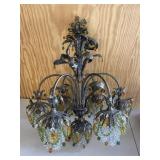Unique Victorian Style Beaded Chandelier Light