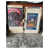 Two Light Up Outdoor Christmas Sculptures