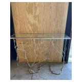 Unique Metal Winter Branches Sculpture Art Table