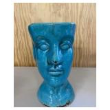 Blue Turquoise Figural Face Decor