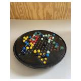 Chinese Checkers with Marbles Game