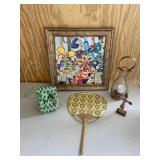 Flower Picture Fan Misc Home Decor Lot