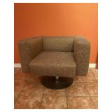 MCM Brown Art Chair on Pedestal Base