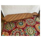 Unique Striped Wood Necktie Conversation Table