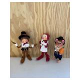 Set of 3 Annalee Pilgrim Holiday Mouse & Friends