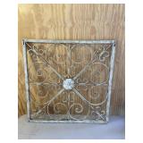 Silver Scroll Metal Wall Art Decor