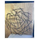 Black Abstract Art Metal Wall Decor