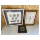 Set of 3 Needlepoint Art Wall Decor