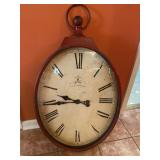 Extra Large Decorative Wall Clock Red