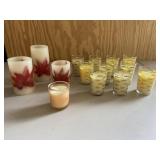 Fall Flameless Candles & Real Votives Group Lot