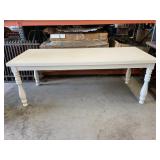 Large White Farmhouse Style Dining Room Table