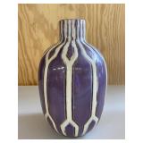 Purple & White Art Vase