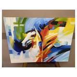 Bright Colorful Horse Wall Art Print